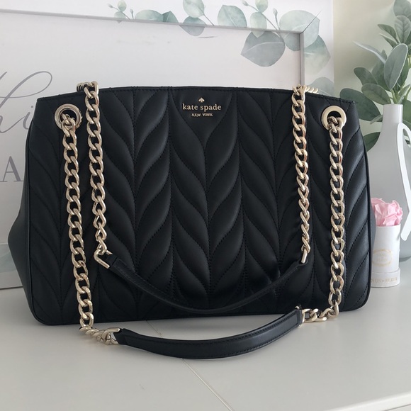 Kate spade briar lane quilted black shoulder bag - Picture 2 of 14